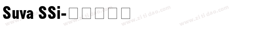 Suva SSi字体转换